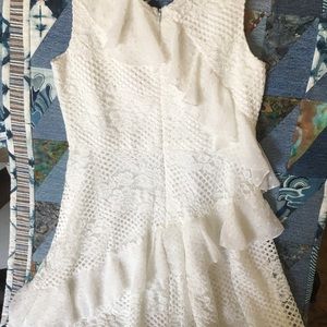 White ruffle dress